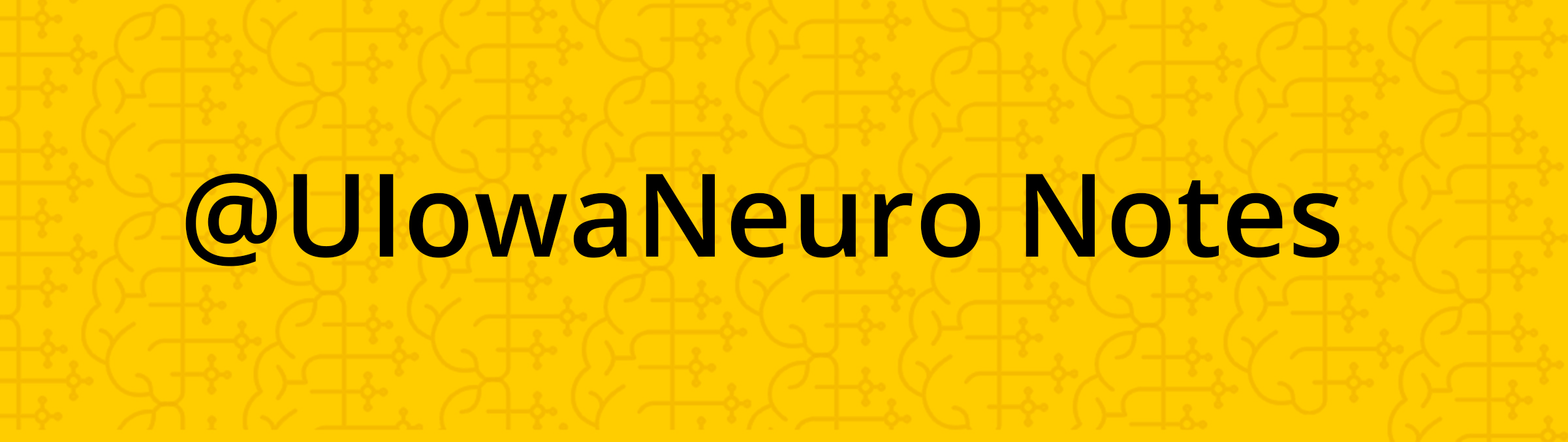 @UIowaNeuro Notes