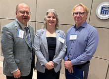 Ted Abel, Tina Tootle, Rob Piper at AAAS Fellows Induction Ceremony